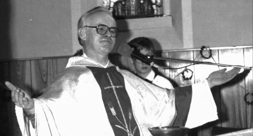 zdjęcie: Ksiądz Jan Tadych - proboszcz w latach 1979-1982 fot. z archiwum parafii NMP Królowej Polski w Żninie