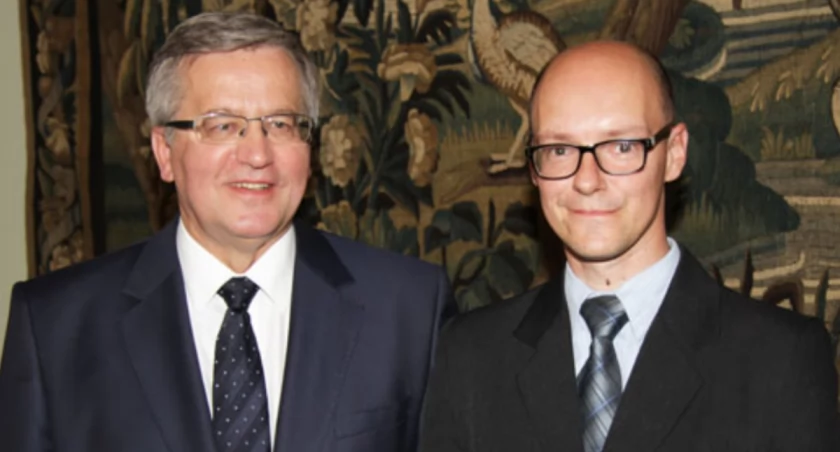 Prezydent Bronisław Komorowski i Bartosz Woźniak tuż po głównej części gali fot. Remigiusz Konieczka