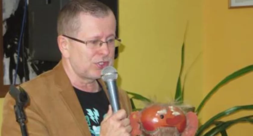 Andrzej Grabowski czyli Pan Tik-Tak ze sławnym Kulfonem fot. Barbara Filipiak