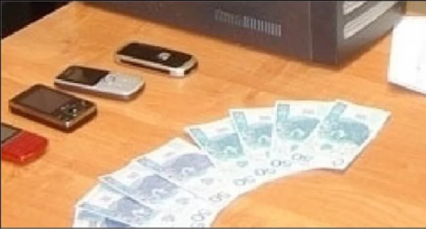 Zabezpieczone przez policję fałszywe banknoty o nominale 50 zł fot. archiwum Komendy Powiatowej Policji w Żninie