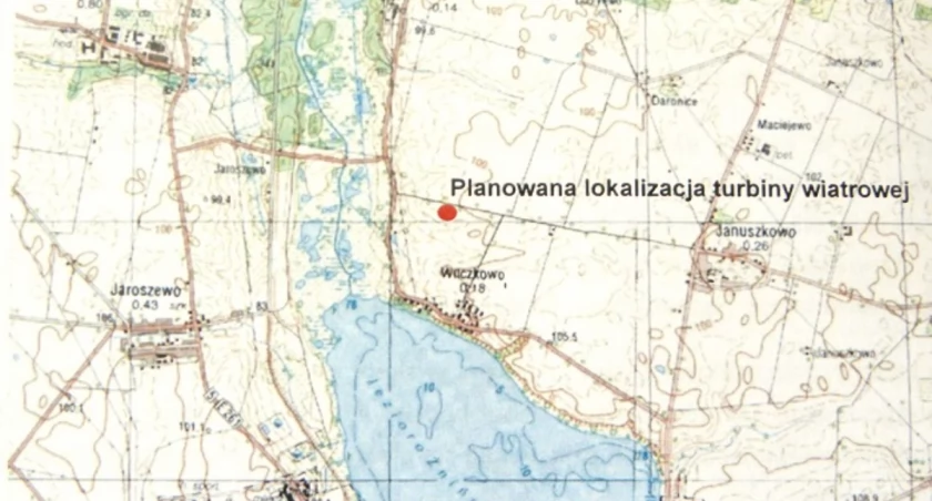 Planowana lokalizacja turbiny wiatrowej w Wilczkowie fot. Karol Gapiński