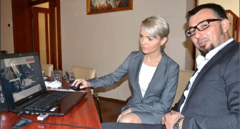 30 sierpnia Paweł Brzeziński i Jolanta Budzichowska po raz pierwszy przedstawili władzom i radnym Żnina koncepcję zagospodarowania terenu nad Małym Jeziorem Żnińskim fot. Magdalena Kruszka