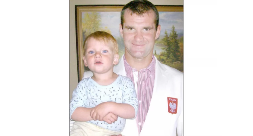 Jarosław Godek z chrześniakiem Krystianem fot. Dawid Tubiszewski
