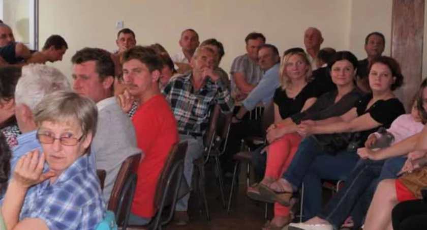 Zebranie wiejskie w sprawie odwołania sołtysa fot. Karol Gapiński
