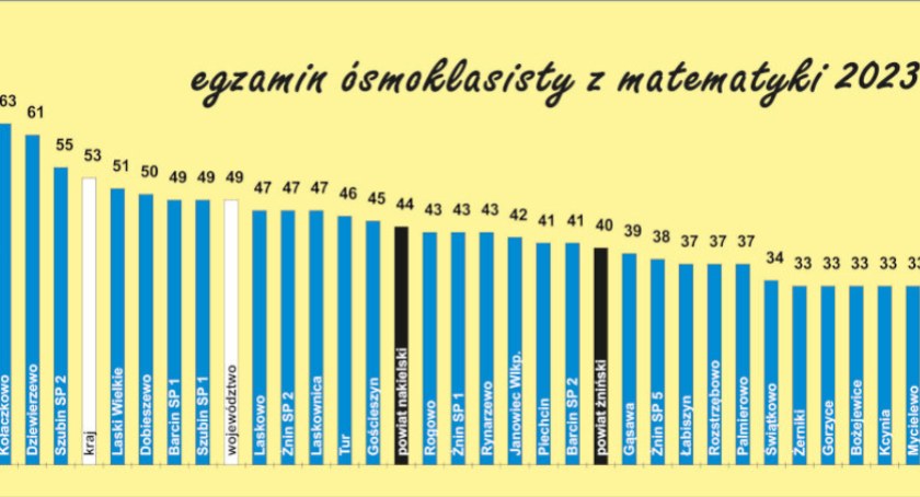 Wyniki z matematyki rys. Dominik Księski