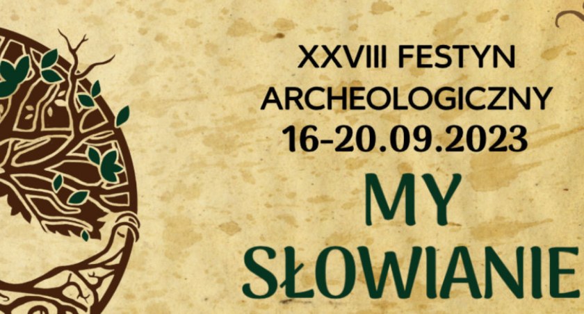 Fragment plakatu XXVIII Festynu Archeologicznego 