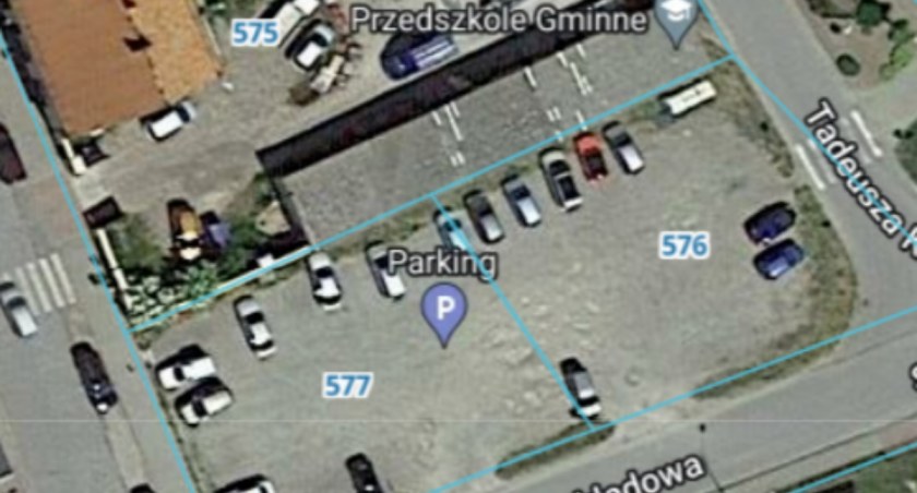 Adres obiektu budowlanego, czyli przyszłego przedszkola - działki o nr ewidencyjnych 576 i 577 obręb Rogowo źródło: https://geoportal360.pl