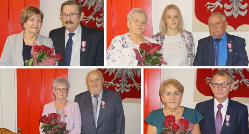 Te pary 17 października w USC w Barcinie odebrały prezydenckie medale z okazji 50. rocznic ślubu fot. Karol Gapiński
