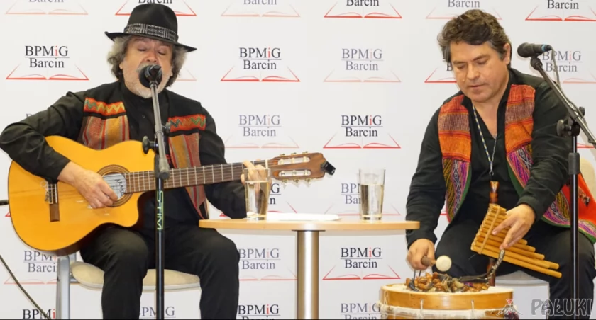 Duet Kurakas przeniósł barcinian muzycznie do kraju Inków fot. Karol Gapiński