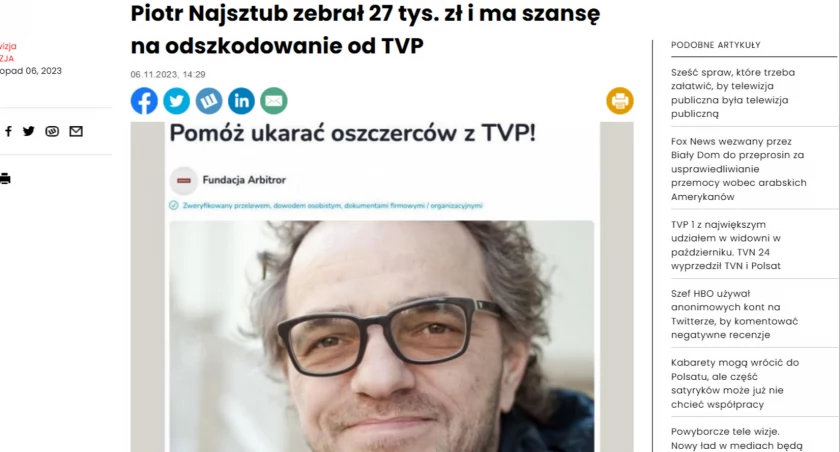 Portal Press.pl informuje o udanym zakończeniu zbiórki publicznej