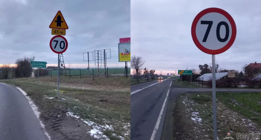 Teraz w Murczynie obowiązuje ograniczenie prędkości do 70 km, ale nie ma już tablic z oznakowaniem, że jest to teren zabudowany, więc w praktyce można przez wioskę jeździć z większą prędkością, niż dotychczas, nie narażając się przy tym, na konsekwencje ze strony policji. podpis kg. fot. Dorota Kapłońska
