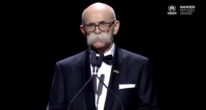 Władysław Grochowski na gali w Genewie fot. materiały Fundacji Leny Grochowskiej