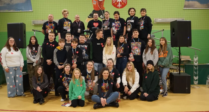 Wolontariusze i pracownicy Centrum Kultury a więc kcyński sztab WOŚP 