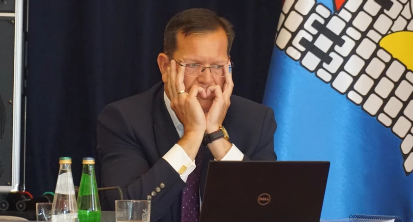 Burmistrz Robert Luchowski fot. Karol Gapiński