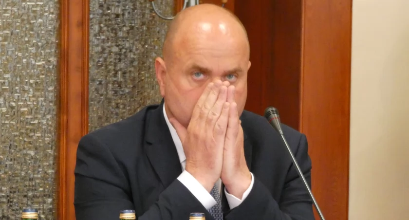 Przewodniczący Dariusz Kaźmierczak fot. Karol Gapiński