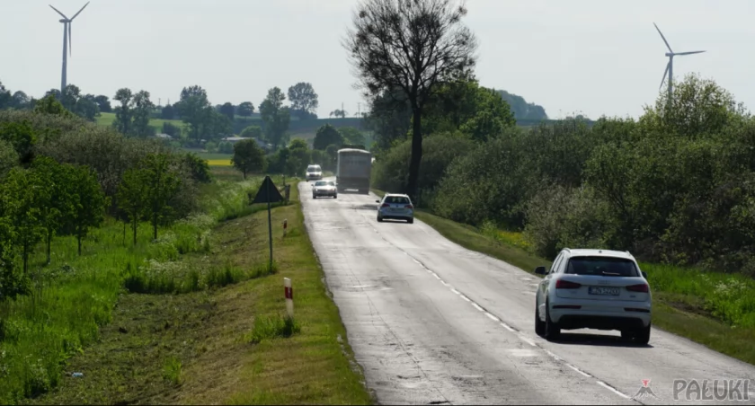 To ostatni odcinek DW 251, który nie jest przebudowany. Inna sprawa to taka, że niektóre fragmenty, tej drogi, które przebudowano w pierwszej dekadzie obecnego wieku też już są w kiepskim stanie. Natężenie ruchu na DW 251 jest jednym z największych na drogach regionu. fot. Karol Gapiński
