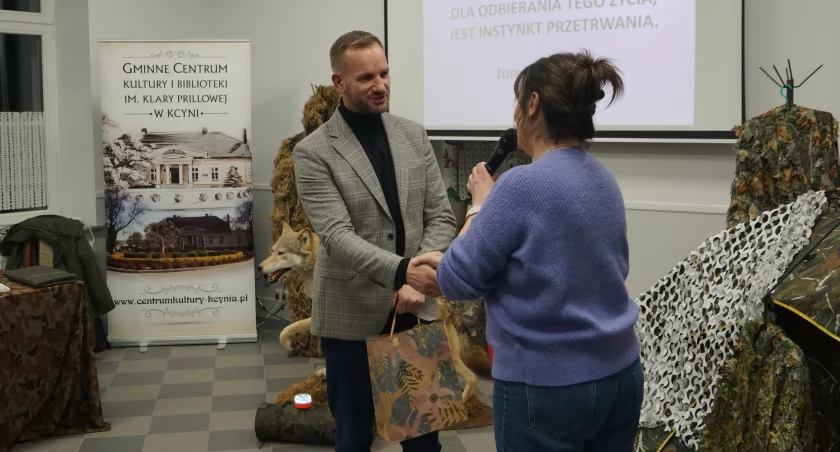 Jerzy Napierała z niezwykłym wykładem na temat wilków, fot. Ewa Hałas