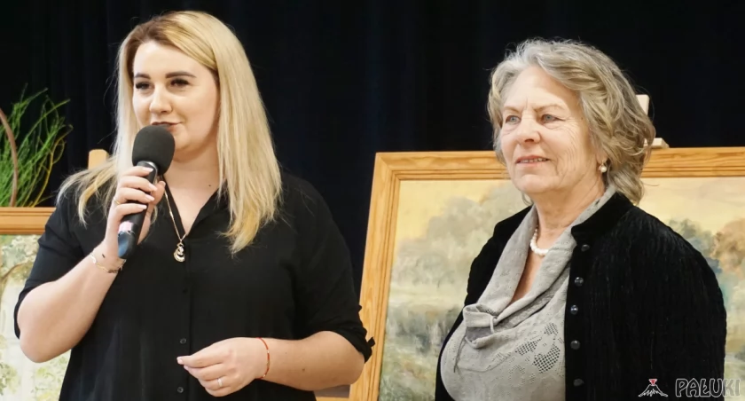Dyrektor GDK Anna Jarecka oraz autorka wystawy Anna Jankowska fot. Justyna Kulpińska