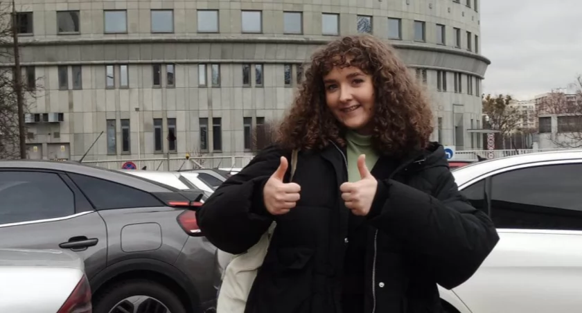 Przed siedzibą TVP fot. z archiwum Anny Ratajczak