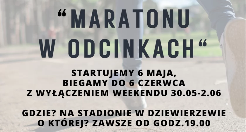 Maraton w odcinkach po raz 21 wystartuje w Dziewierzewie;  zdjęcia: Ewa Hałas