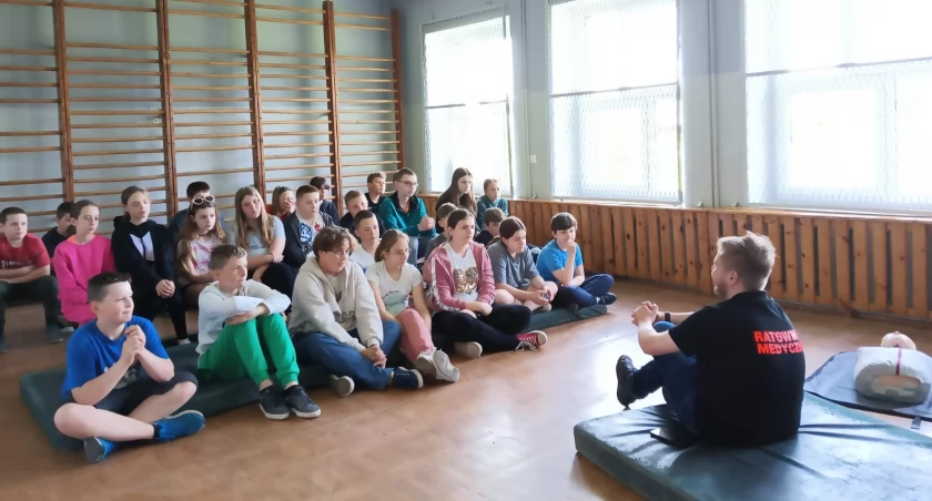 Warsztaty w kolejnych szkołach gminy Kcynia fot. Ewa Socha