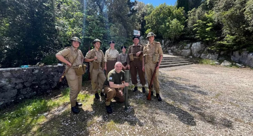 Członkowie Towarzystwa Historycznego w Kcyni pod Monte Cassino   fot. Robert Sawicki