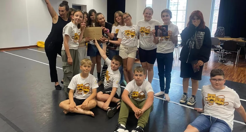 Szkolne Koło Teatralne na niezwykłych warsztatach w Bydgoszczy 