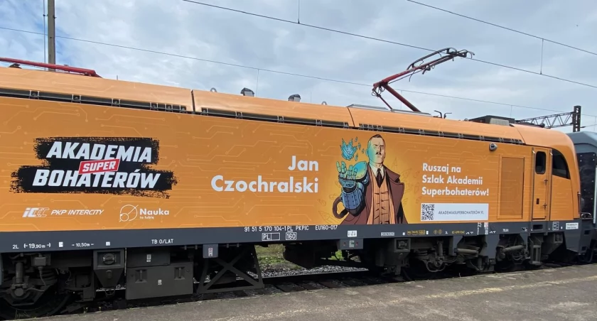 Pociąg Intercity z wizerunkiem prof. Czochralskiego rusza w Polskę, fot. Jan Duszyński