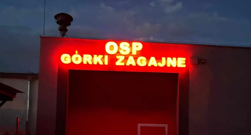 Oświetlenie remizy zrealizowane ze środków dotacyjnych fot. Łukasz Jachim