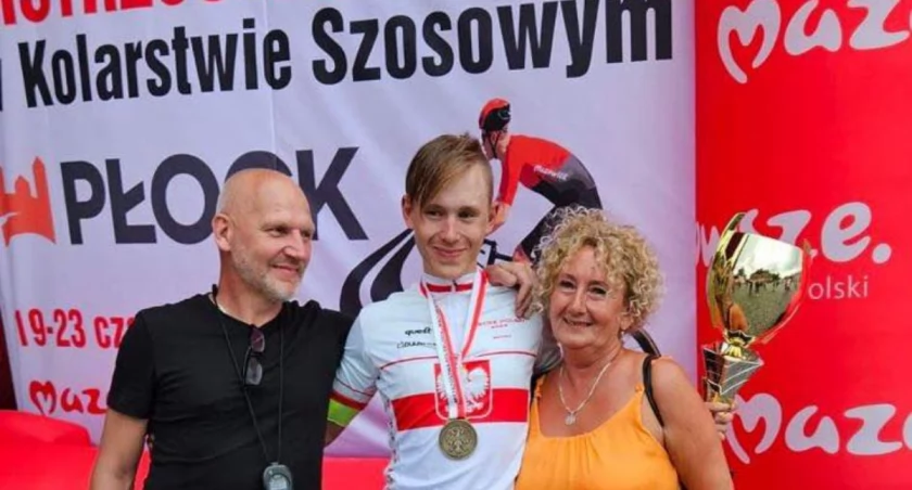 Kacper Gieryk to trzykrotny złoty medalista w jeździe indywidualnej na czas. fot. arch. Dorota Gieryk