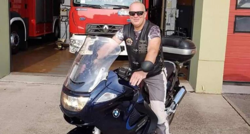 Jacek Rosiński patronuje zlotowi motocyklistów. fot. arch Maciej Jakóbiak
