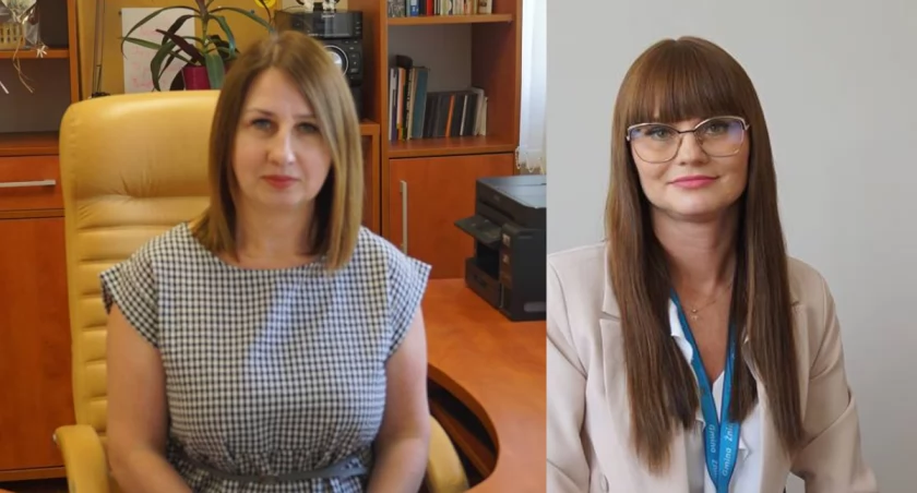 Po prawej - Ewa Szerszewska, nowa dyrektorka wydziału polityki społecznej, zdrowia, ewidencji ludności i usług komunalnych w Urzędzie Miejskim w Żninie, po lewej - Nowa dyrektorka Powiatowego Urzędu Pracy w Żninie Iwona Kranc-Gaczkowska fot. Karol Gapiński