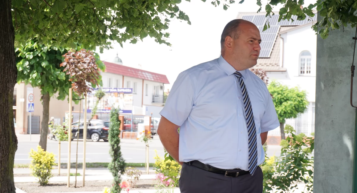 Burmistrz Janowca Wlkp. Leszek Grzeczka fot. Justyna Kulpińska