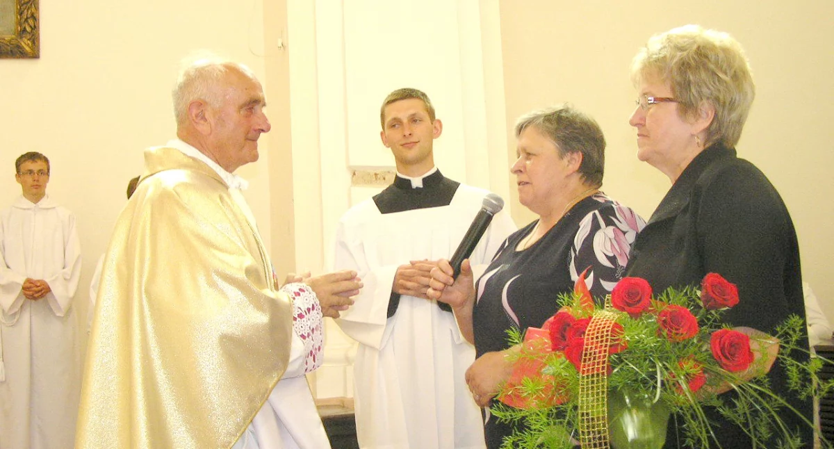 Moment składania życzeń, fot. Arkadiusz Majszak