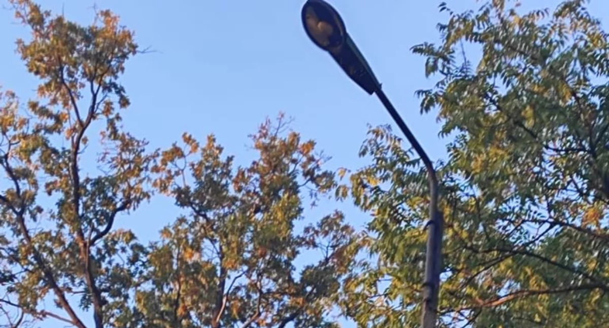 To jedna z dwóch nieświecących lamp na parafialnym cmentarzu fot. powierzone