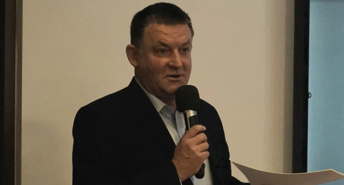 Wójt Tomasz Michalczak fot. Justyna Kulpińska