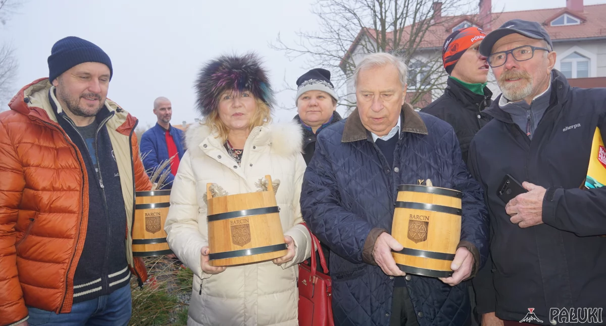 Adam Woronowicz, Grażyna Błęcka-Kolska i Jerzy Stuhr a po prawej Zbigniew Dolski, twórca 