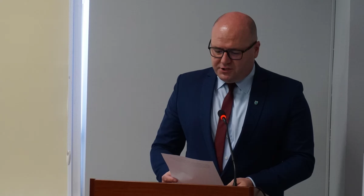 Burmistrz Janowca Wlkp. Leszek Grzeczka fot. Justyna Kulpińska