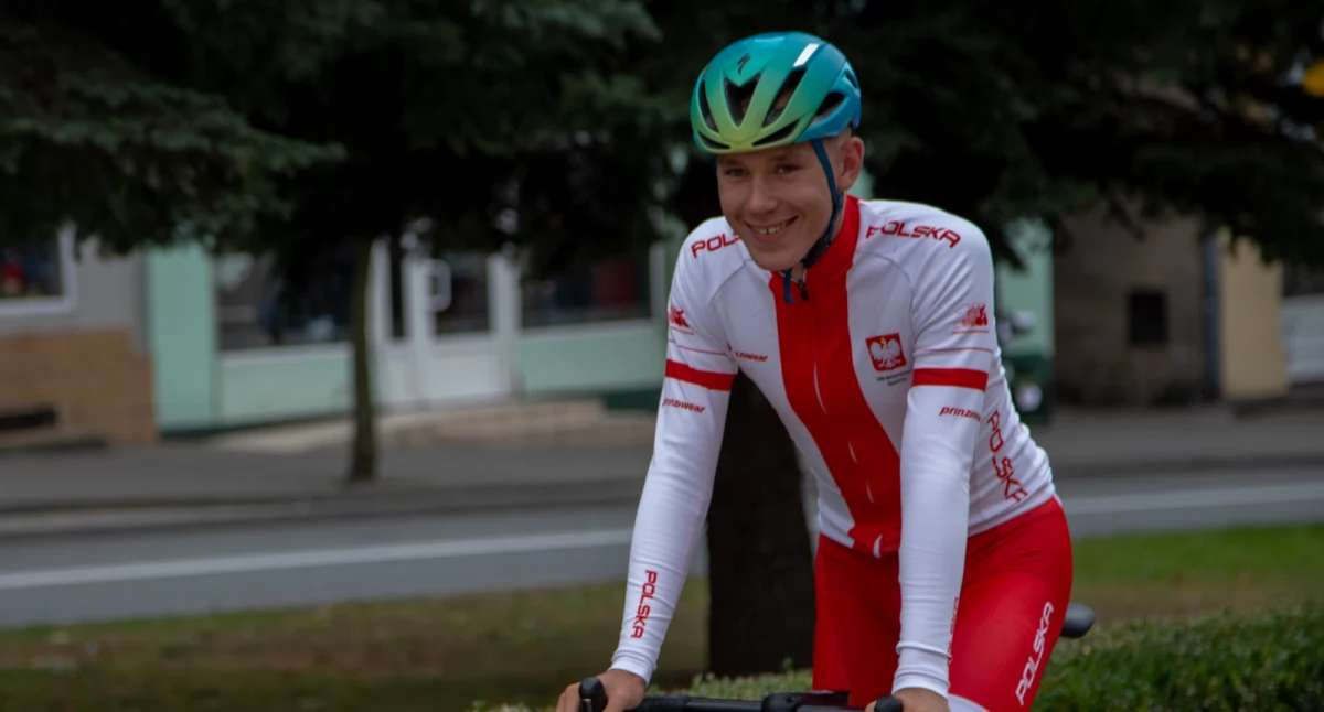 Kacper Gieryk to mistrz Polski w jeździe indywidualnej na czas fot. Pola Koniec