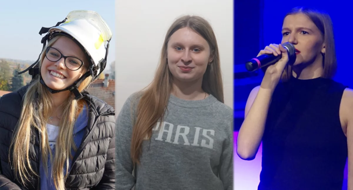 Od lewej: Gabriela Kaniuka z Barcina oraz Maria Świtała i Aleksandra Erdman ze Żnina fot. Karol Gapiński