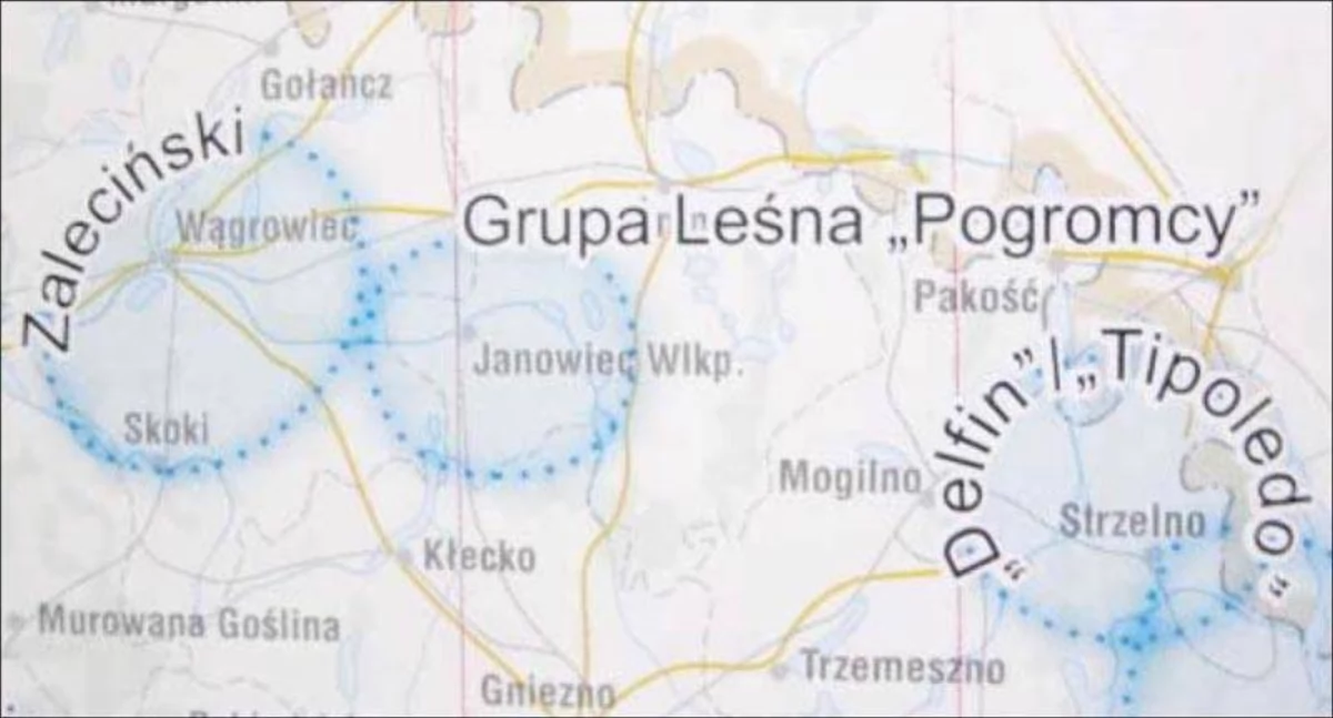 Oddziały podziemia o nieustalonej proweniencji działające po wojnie na Pałukach i Ziemi Mogileńskiej za: Atlas polskiego podziemia niepodległościowego