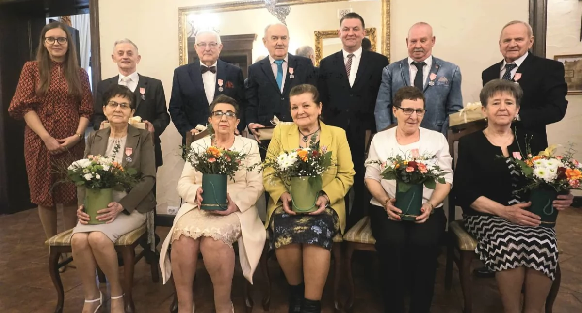 Małżeństwa świętowały w Dworze Marcinkowo Górne fot. Justyna Kulpińska
