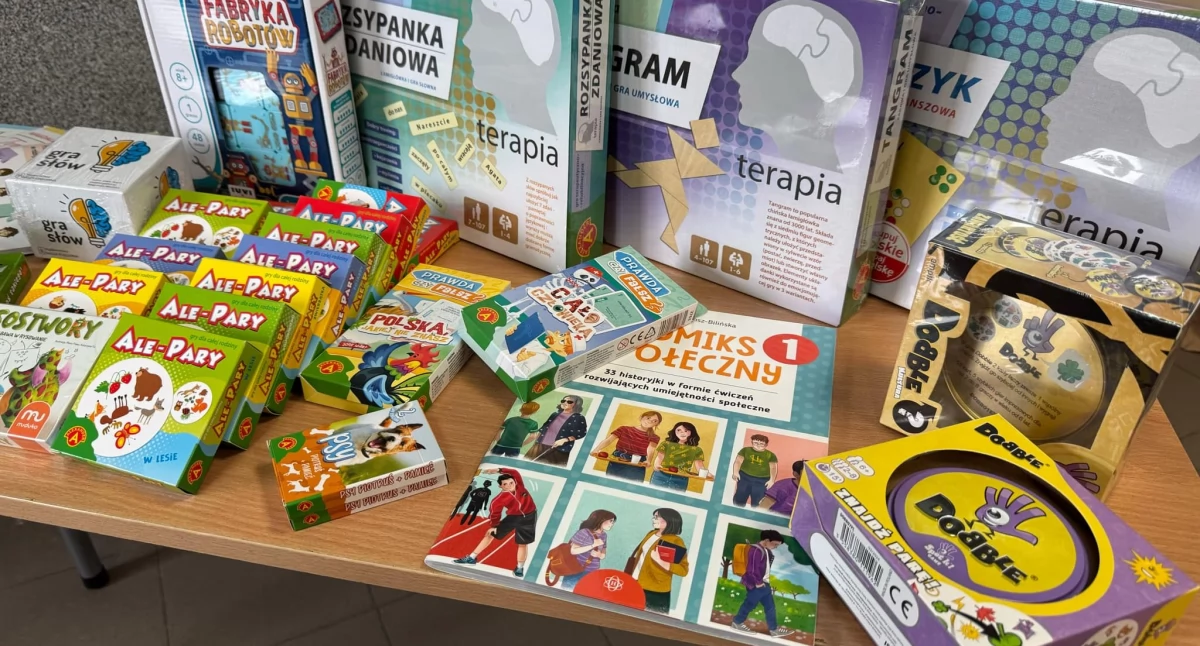 Sala rewalidacyjna w szkole w Kcyni doposażona została w pomoce dzięki projektowi 