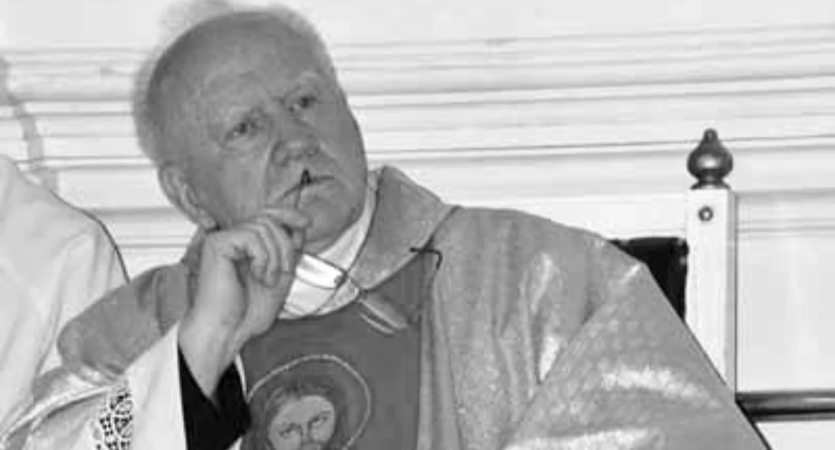 Proboszcz ks. Ryszard Kwiatkowski podczas jubileusz 50-lecia kapłaństwa fot. Jacek Mielcarzewicz