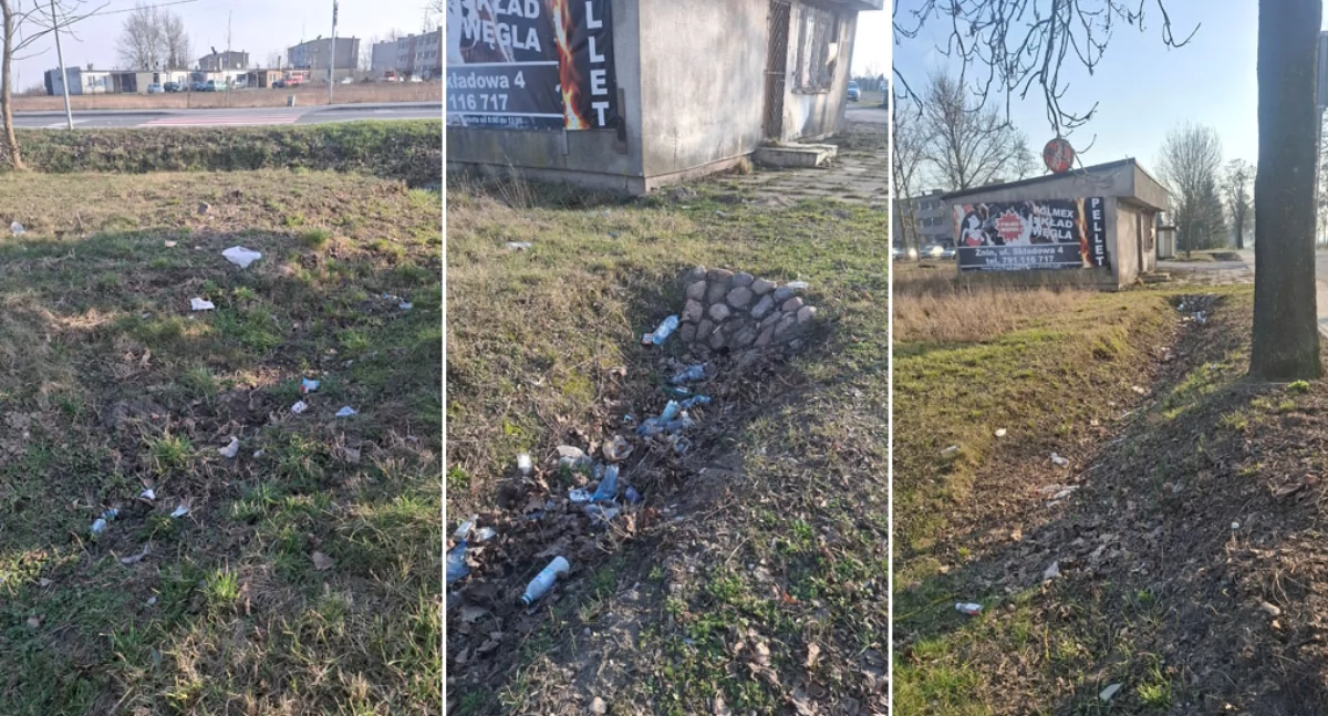 Po zimie problem śmieci w Cerekwicy stał się bardziej wyraźny fot. nadesłane