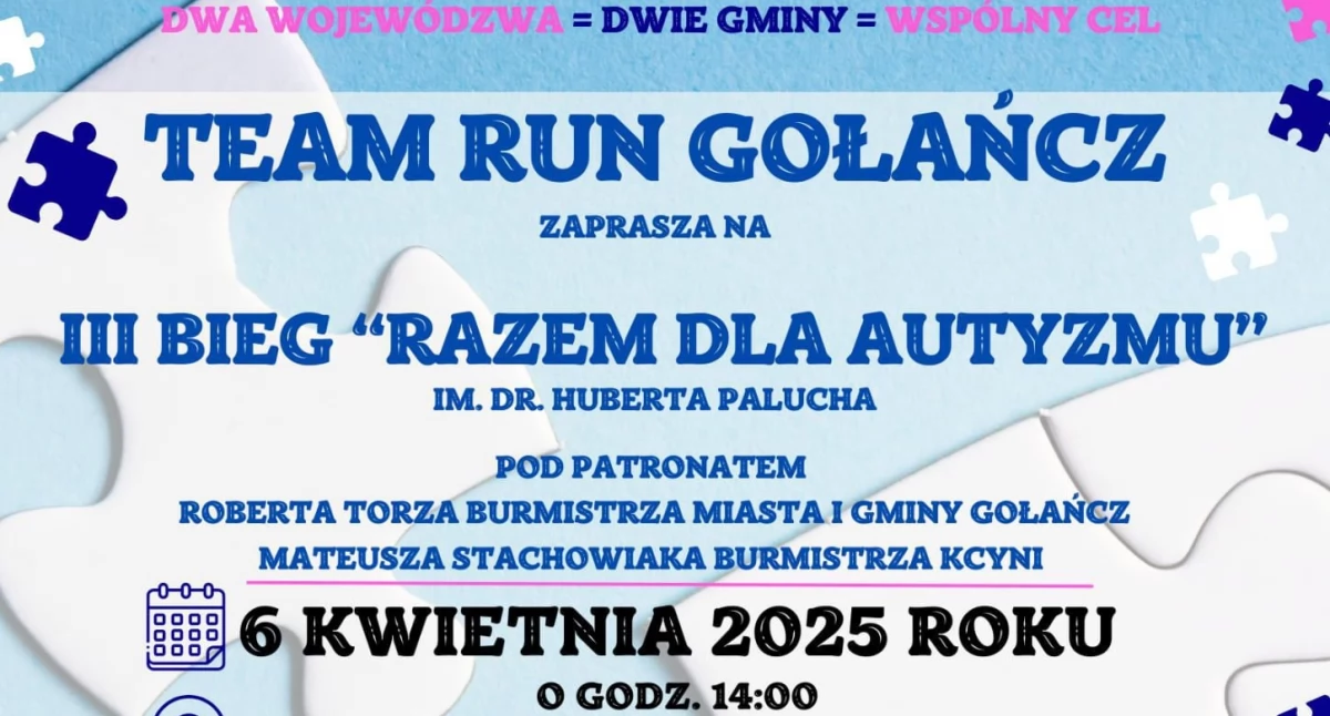 Dwie gminy Gołańcz i Kcynia wspierają organizacje biegu, którego inicjatorem jest grupa biegowa Team Run Gołańcz 
