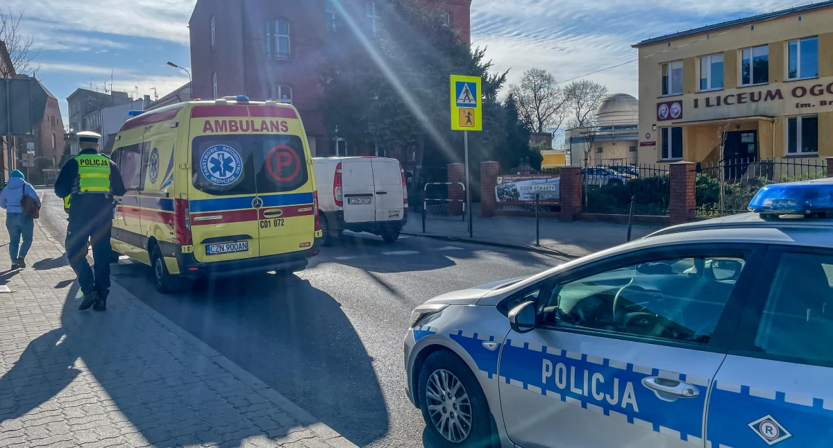 Wypadki drogowe • , Piętnastolatka potrącona przejściu przed Żninie - zdjęcie, fotografia