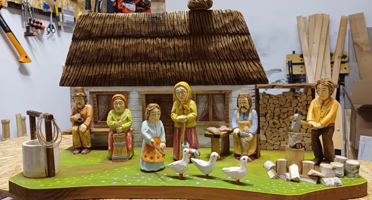 Pałuckie podwórko, dzieło Eryka Tubiszewskiego zgłoszone na tegoroczny konkurs w Szubinie. 
