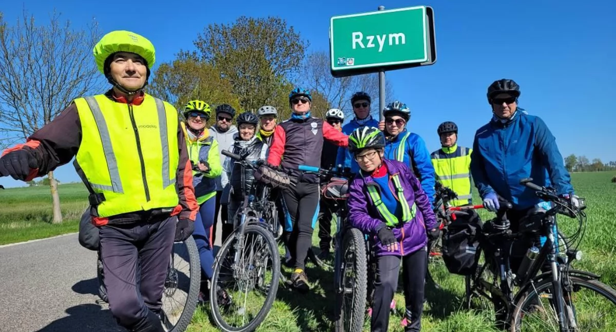 W rajdzie uczestniczyło 15 cyklistów. Najmłodszy z nich miał 11 lat. fot. Justyna Kulpińska