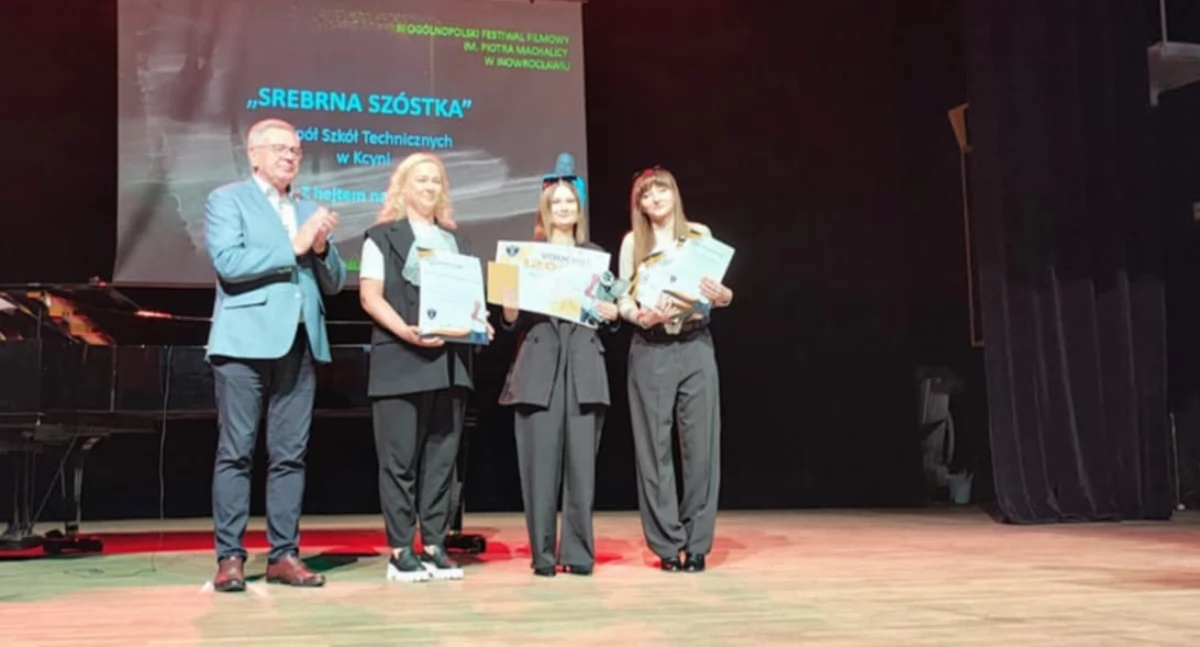 Drugie miejsce w kategorii szkół ponadpodstawowych dla ZST w Kcyni (fot. powierzone) 